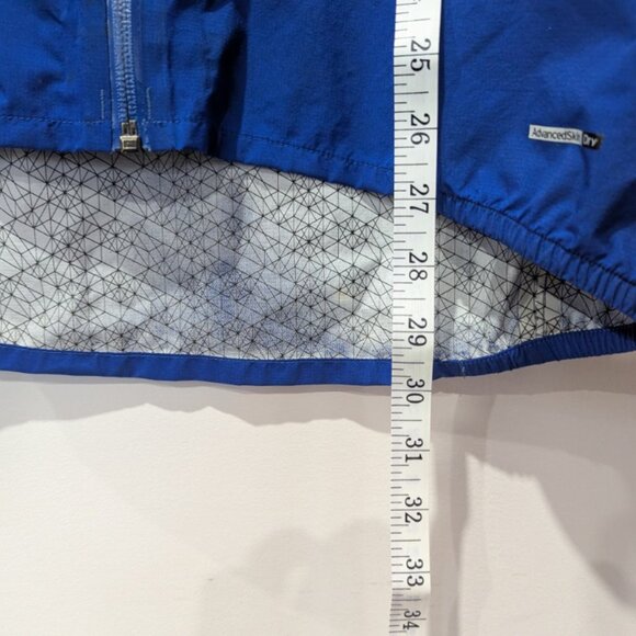 *Flawed* SALMON Royal Blue Windbreaker Athleisure Medium Teen 30 inch length - Picture 7 of 7